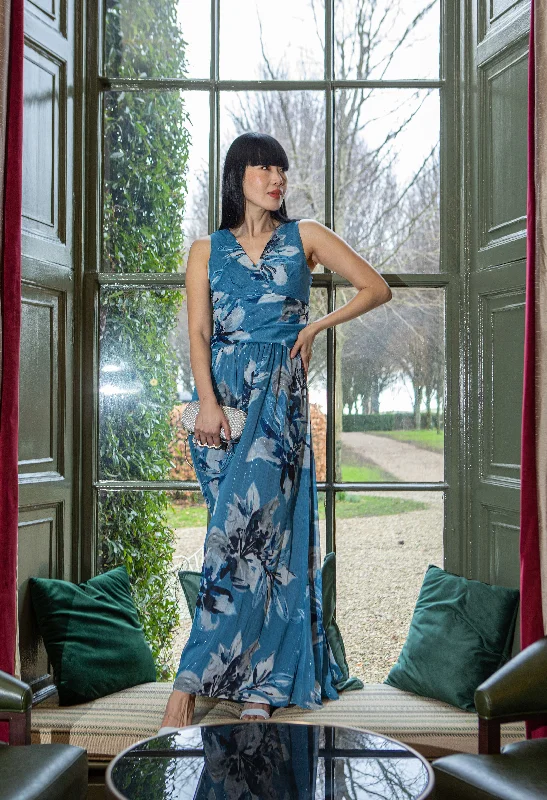 Limited-Time Bargains Floral Maxi Dress
