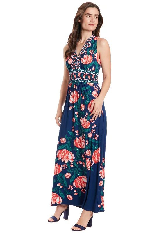 Flash Discounts Floral Print Flowy Maxi Dress