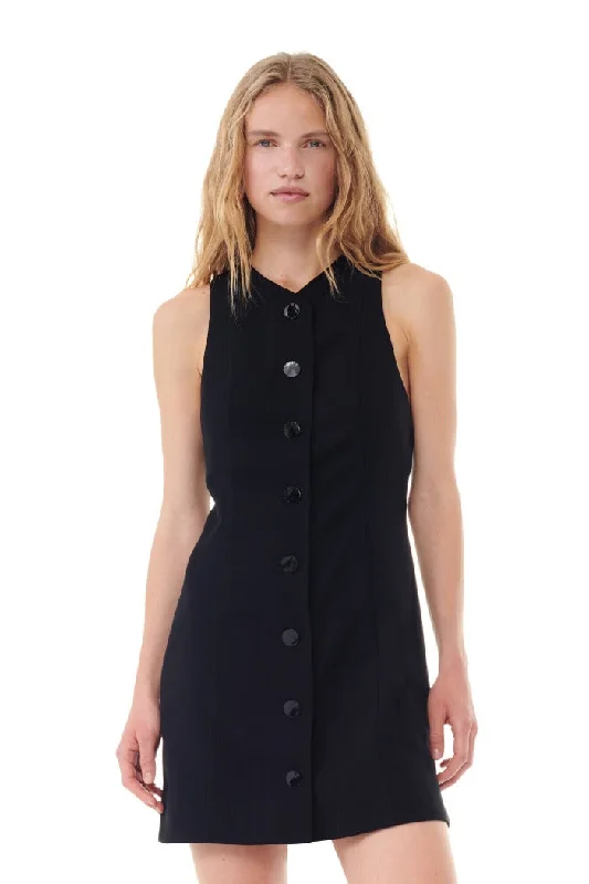 Grab It Now LIGHT TWILL SUITING MINI DRESS