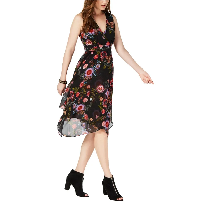 Price Slash I-N-C Womens Handkerchief Hem Midi Dress