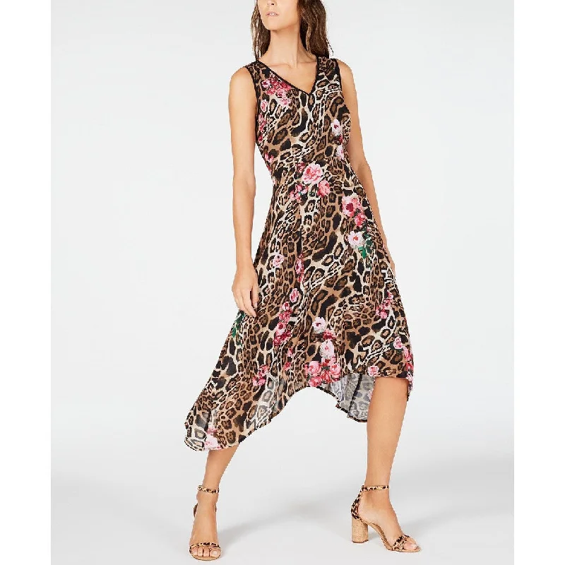 Weekend Price Slash Event INC International Concepts Women's Handkerchief-Hem Midi Dress Gold Size 8 Weekend Price Slash Event INC International Concepts Women's Handkerchief-Hem Midi Dress Gold Size 8