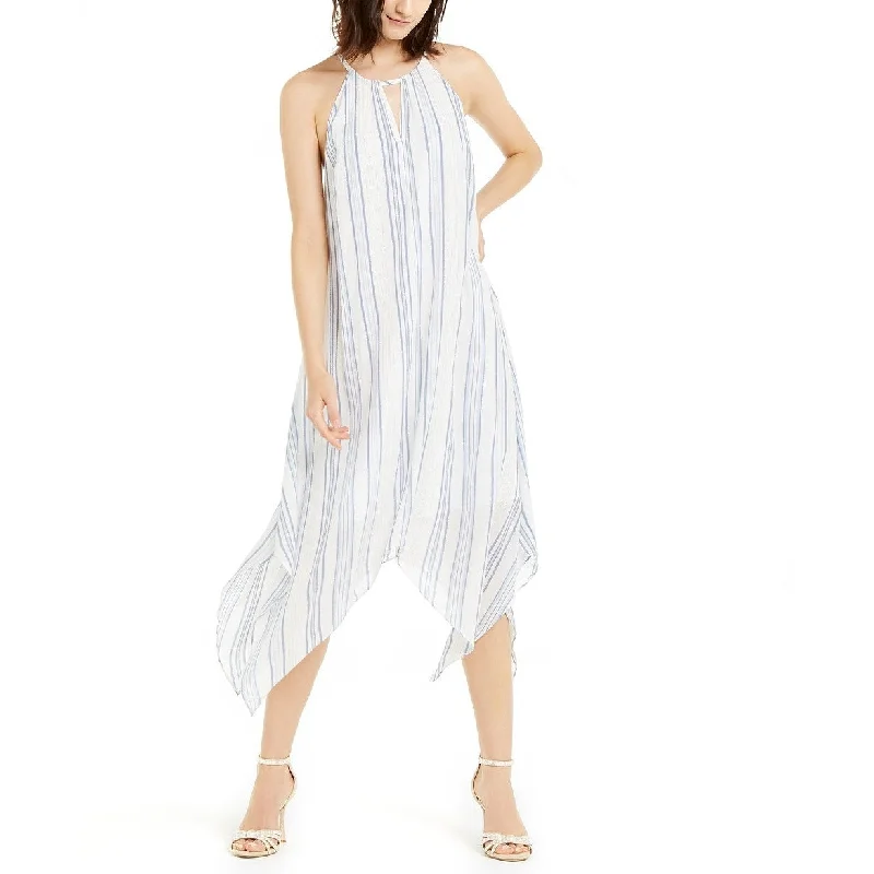 Weekend Exclusive Discounts INC International Concepts Women's Metallic Striped Midi Dress White Size Large Weekend Exclusive Discounts INC International Concepts Women's Metallic Striped Midi Dress White Size Large