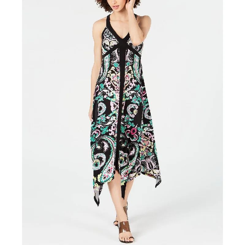 Weekend Flash Offers INC International Concepts Women's Paisley Halter Midi Dress Black Size Small Weekend Flash Offers INC International Concepts Women's Paisley Halter Midi Dress Black Size Small