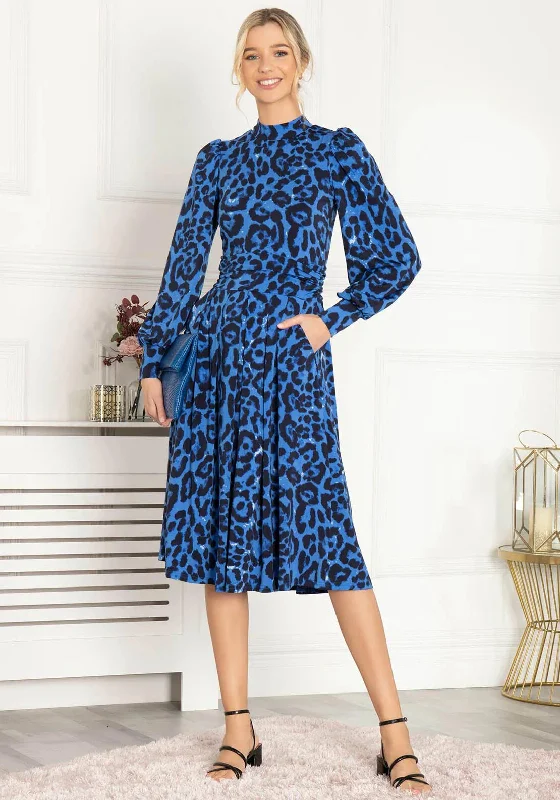 Weekend Hot Bargains Jolie Moi Kathryn Long Sleeve Midi Dress, Blue