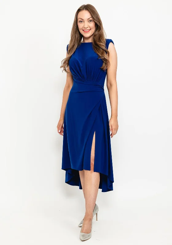 Weekend Price Breaks Kate Cooper Draped Waist Midi Dress, Royal Blue
