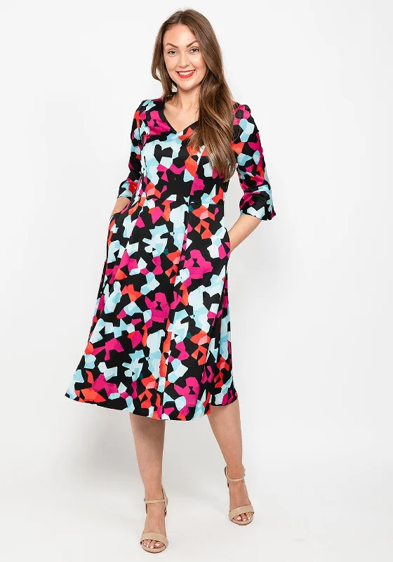 Weekend Hot Deals Kate Cooper Geo Print Midi Dress, Multi