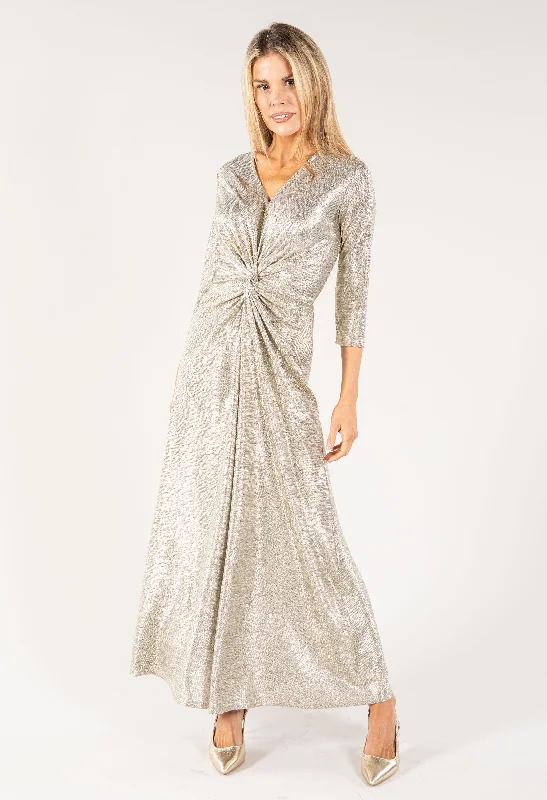 Flash Offer Lurex Knot Maxi Dress