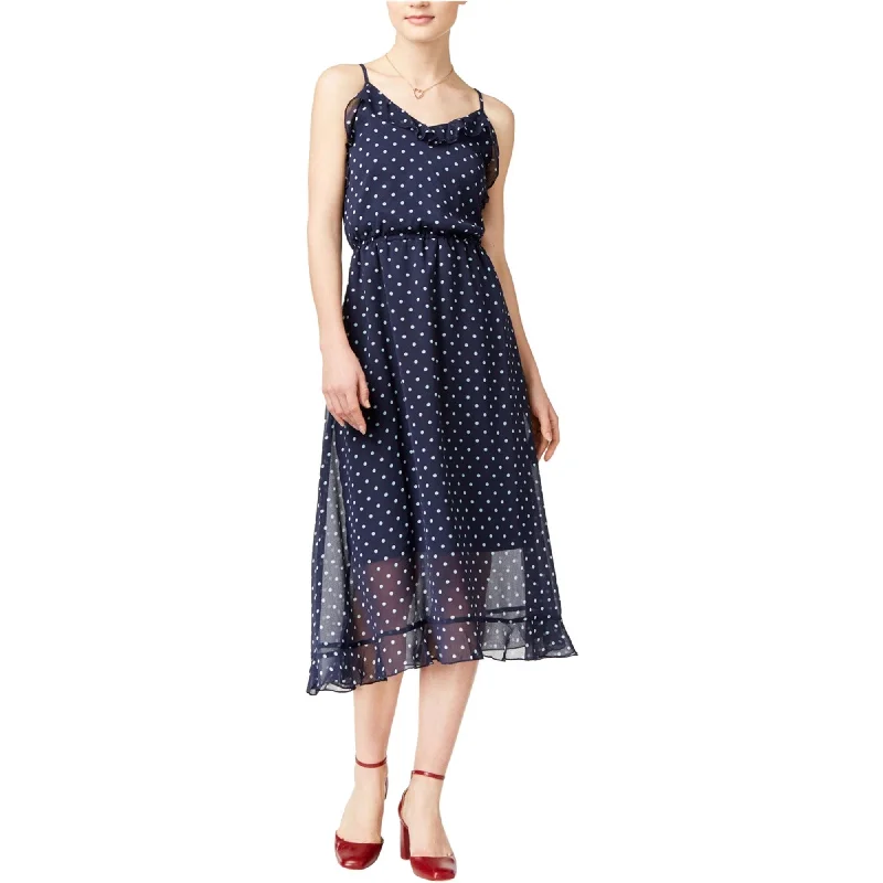 Shop & Save Now maison Jules Womens Flowy Texture Midi Dress, Blue, XX-Small