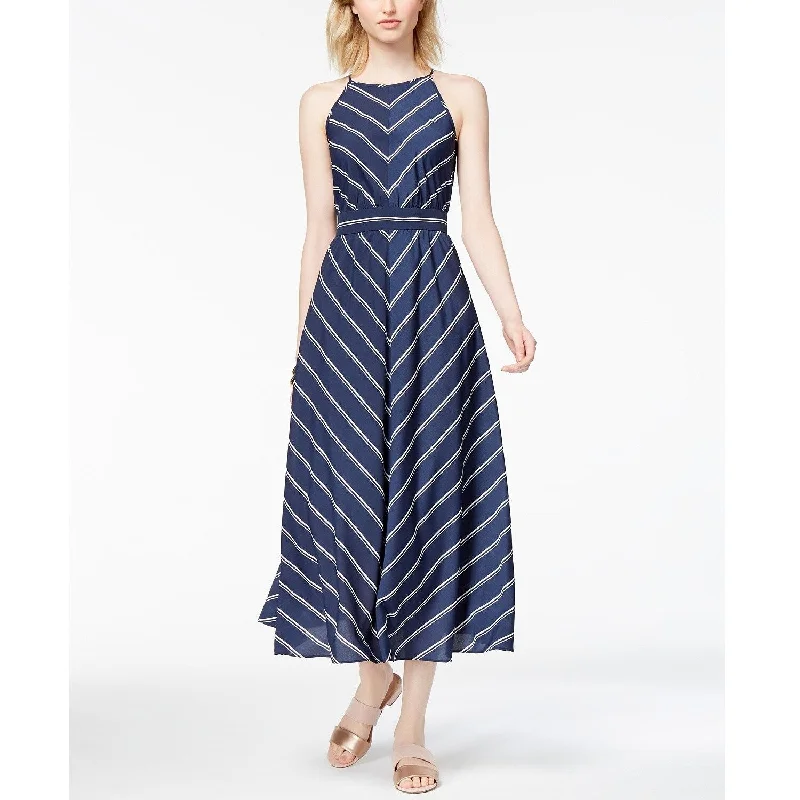 Weekend Buy More Save More Maison Jules Women's Kimberly Striped Midi Dress Blue Notte Combo Size 12 Weekend Buy More Save More Maison Jules Women's Kimberly Striped Midi Dress Blue Notte Combo Size 12