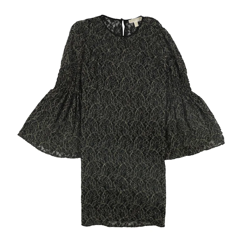 Unbeatable Prices Michael Kors Womens Metallic Lace Midi Dress