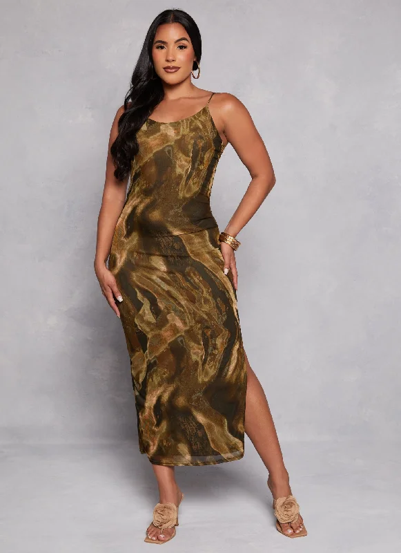 Mega Discounts Printed Scoop Neck Cami Maxi Dress