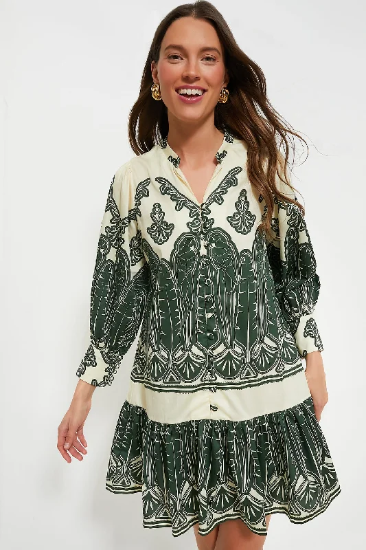 Weekend Big Savings Parrots Pine Chicala Mini Dress