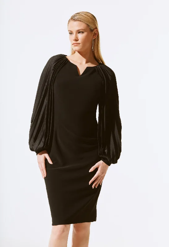Weekend Hot Prices Pleated Puff-sleeve Mini Dress