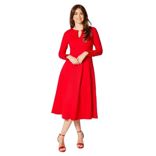 Weekend Deals Galore Principles Womens/Ladies Ponte Pleat Waist Midi Dress