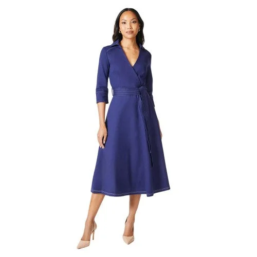 Weekend Big Discount Event Principles Womens/Ladies Ponte Stitch Detail Midi Dress