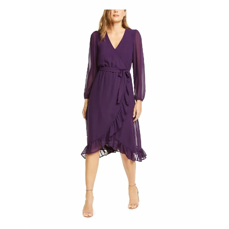 Weekend Shopping Deals Q+A Los Angeles Women's Balloon Sleeve Chiffon Midi Dress Purple Size Extra Large Weekend Shopping Deals Q+A Los Angeles Women's Balloon Sleeve Chiffon Midi Dress Purple Size Extra Large