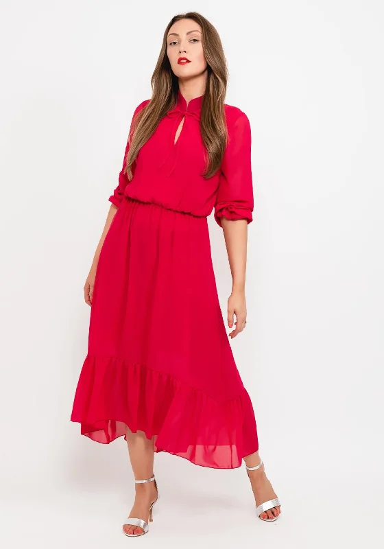 Weekend Mega Sale Event Rena by Coco Doll Lille Dipped Midi Dress, Pink