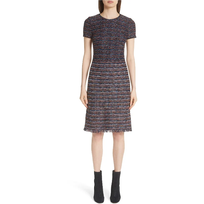 The Big Clearance St. John Womens Ribbon Knit Midi Dress
