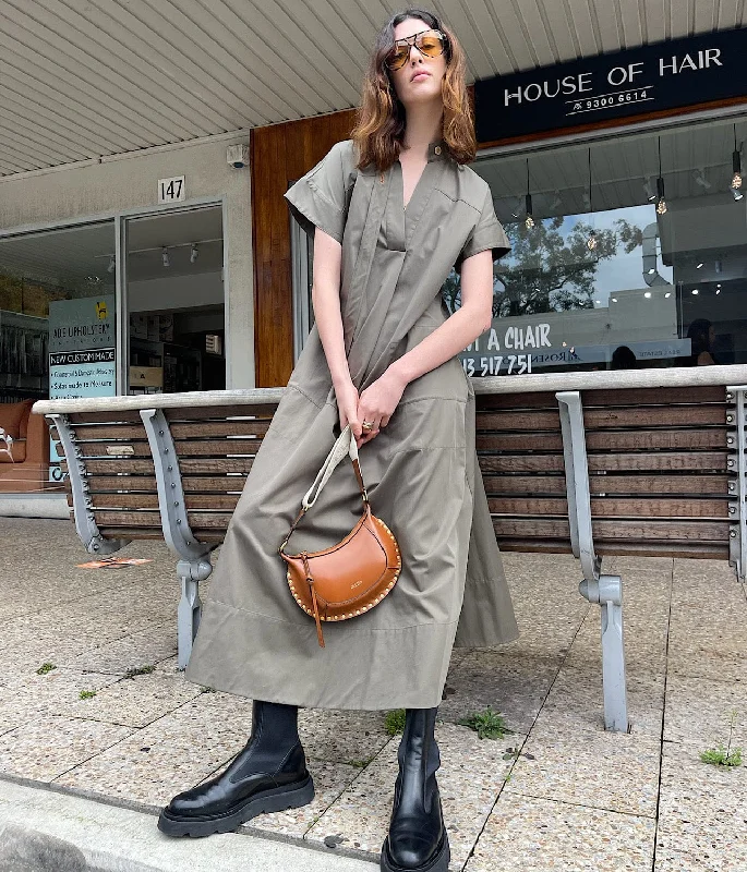 Weekend Big Sale STANLEY MAXI DRESS- KHAKI