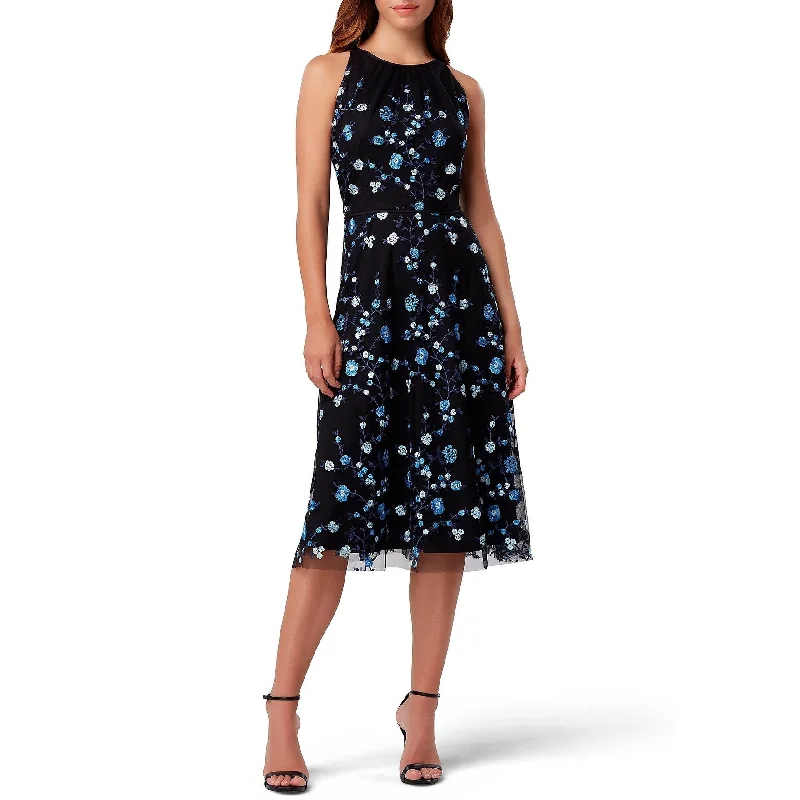 Weekend Markdowns Galore Tahari ASL Women's Embroidered Mesh Midi Dress Black Size 12" Weekend Markdowns Galore Tahari ASL Women's Embroidered Mesh Midi Dress Black Size 12"