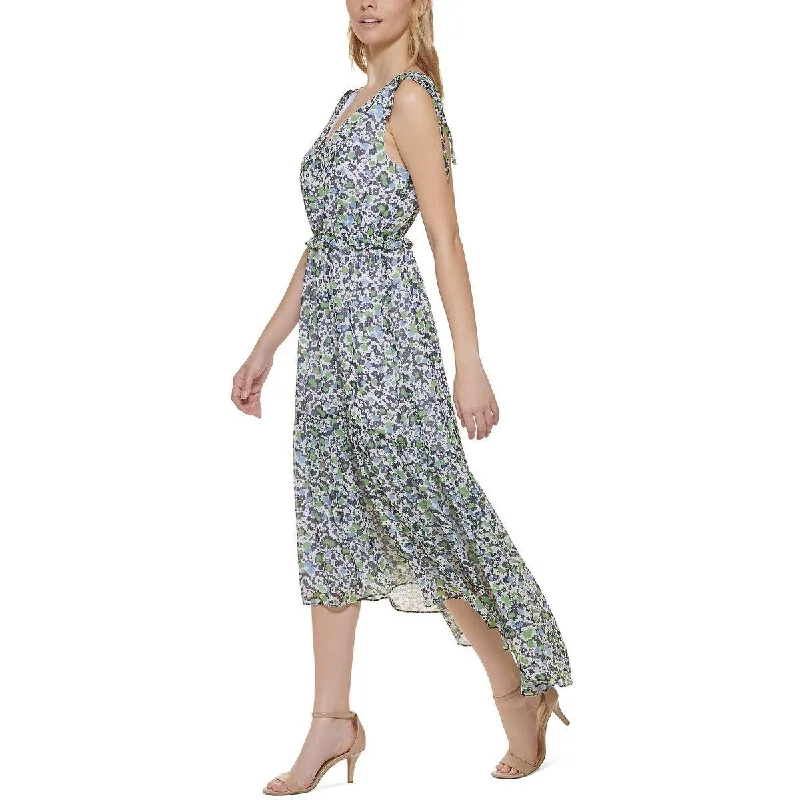 Seasonal Discounts Tommy Hilfiger Women's Floral Print Ruched Midi Dress Blue Size 16 Seasonal Discounts Tommy Hilfiger Women's Floral Print Ruched Midi Dress Blue Size 16