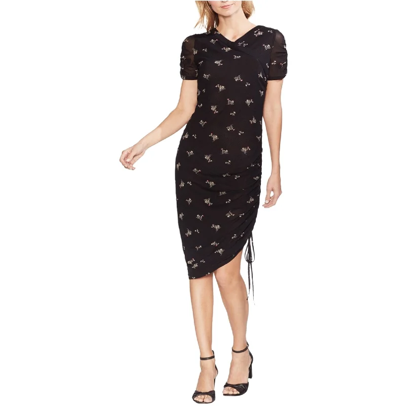 Last Chance Sale Vince Camuto Womens Floral Asymmetrical Midi Dress