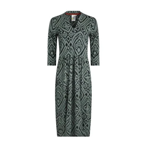 Weekend Bargain Shopping Weird Fish Womens/Ladies Isolde Printed Eco Friendly Midi Dress Weekend Bargain Shopping Weird Fish Womens/Ladies Isolde Printed Eco Friendly Midi Dress
