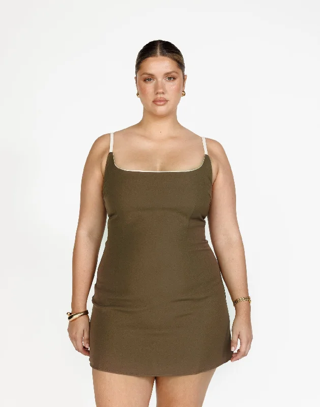 Weekend Specials Galore Alistair Mini Dress (Coffee)