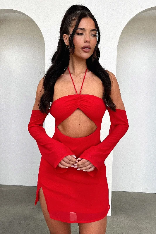 Weekend Discount Blast Alyria Dress - Red