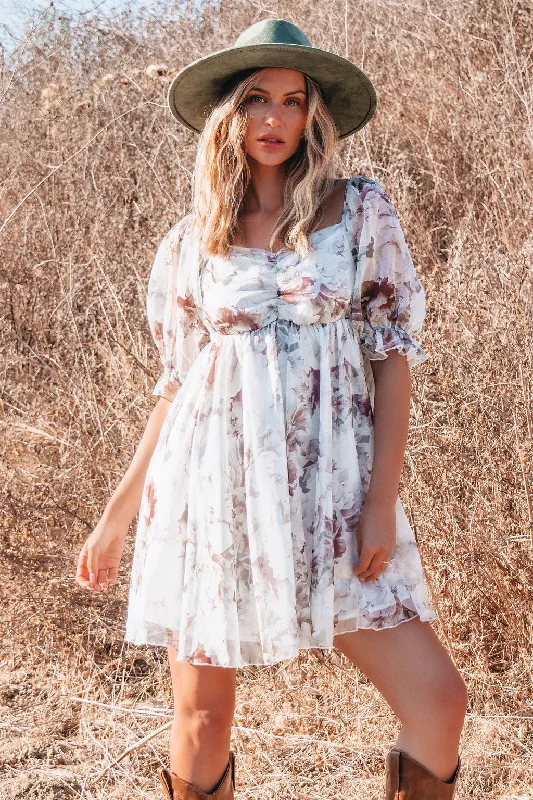 Weekend Only Savings Angelic Floral Print Mini Dress