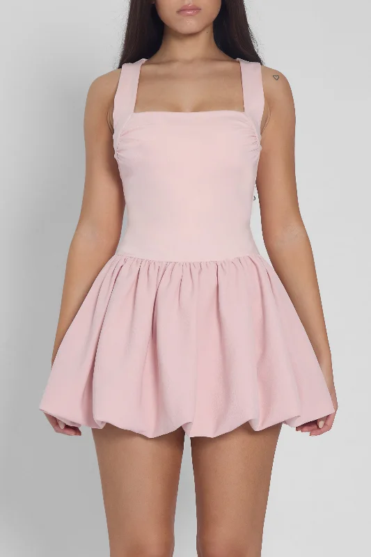 Weekend Discount Extravaganza Bisou Bubble Knit Mini Dress - Pink
