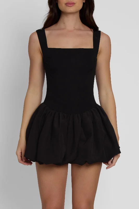 Today’s Flash Sale Bisou Bubble Knit Mini Dress - Black