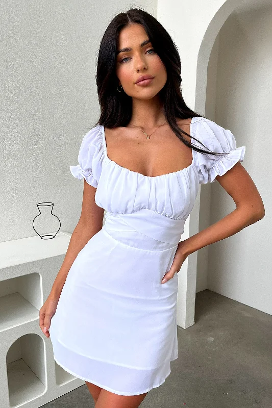 Shop & Save Today Carrie Mini Dress - White
