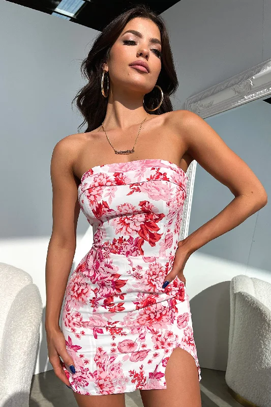 Weekend Discount Rush Charms Dress - Pink Floral