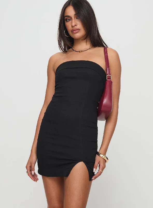 Big Discount Event Dartel Strapless Mini Dress Black