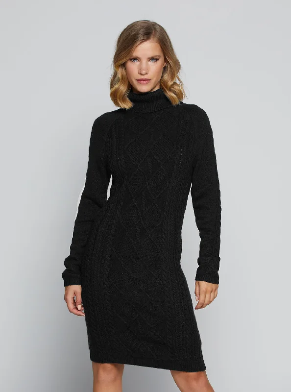 Eco Black Elisabeth Knit Mini Dress