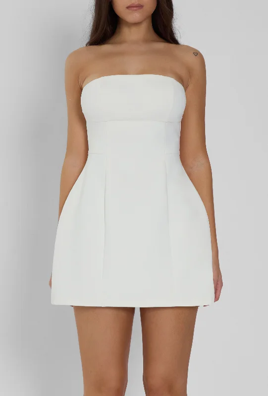 Weekend Offers You Can’t Miss Eres Strapless Bustier Mini Dress - White