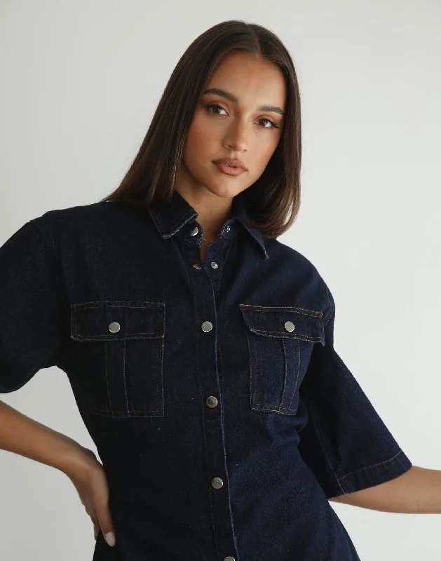 Weekend Super Sale Hadid Mini Dress (Dark Denim)