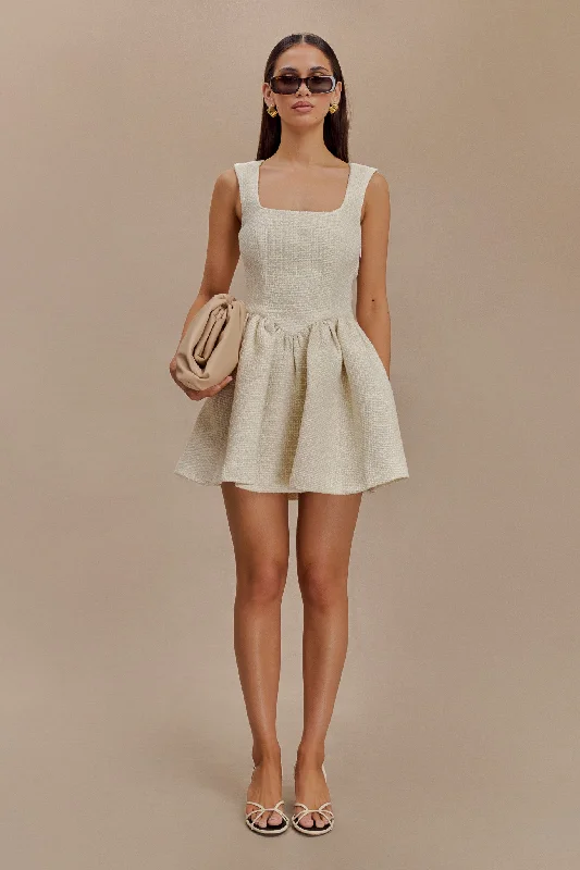 Weekend Price Drop Event Jennifer Boucle Mini Dress - Ivory