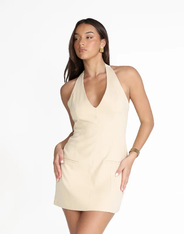 Kit Mini Dress (Sandstone)