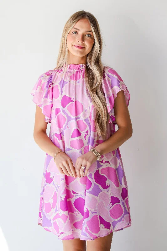 Flash Shopping Deal FINAL SALE - Majorly Adored Lavender Ruffle Mini Dress