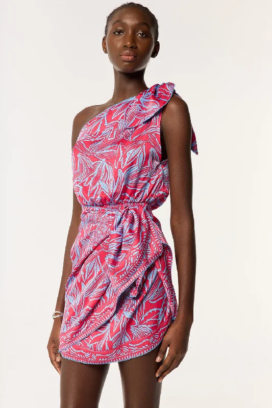 Weekend Price Breaks Mini Dress Celie - Pink Pop Tiger