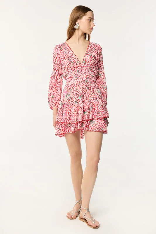 Weekend Deal Rush Mini Dress Chiara - Pink Wings Flower
