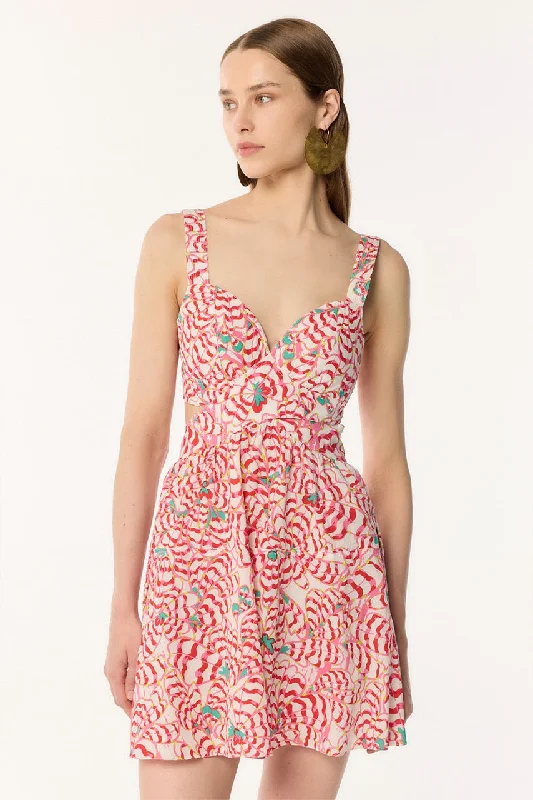 Weekend Shopping Spree Mini Dress Coco - Pink Wings Flower