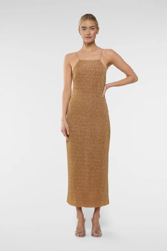 Weekend Limited-Time Offers Lumiere Long Dress Toffee