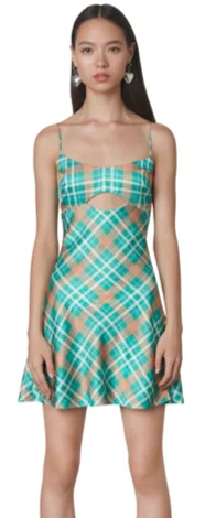 Weekend Shopping Extravaganza Plaid Mini Dress by NIA