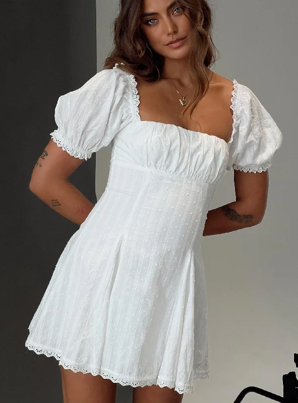 Exclusive Discounts Just for You Rabatia Mini Dress White