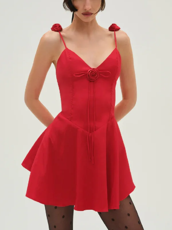 Flash Sale Rose Drop Waist Mini Dress by For Love and Lemons