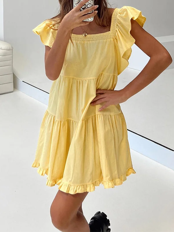 Weekend Offers and Savings Ruffle Tiered Mini Dress