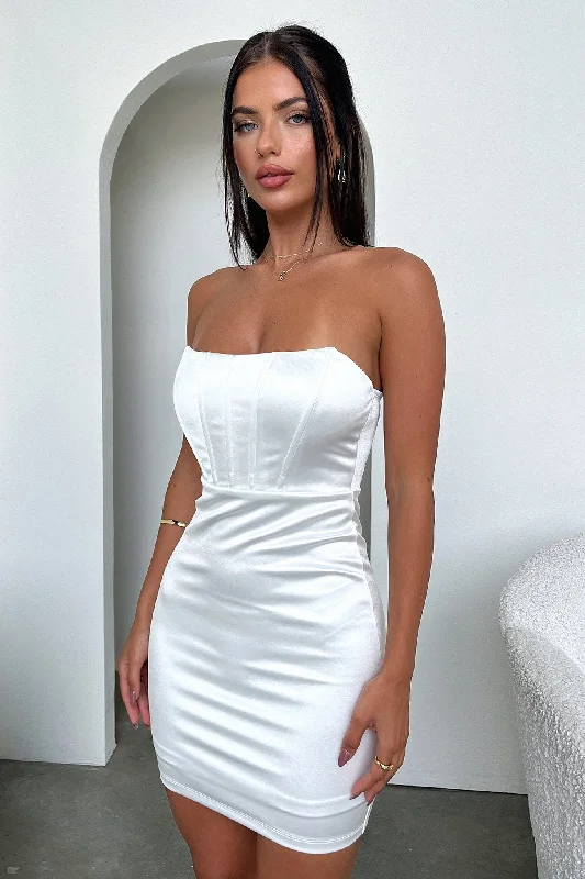 Silk Dress - White